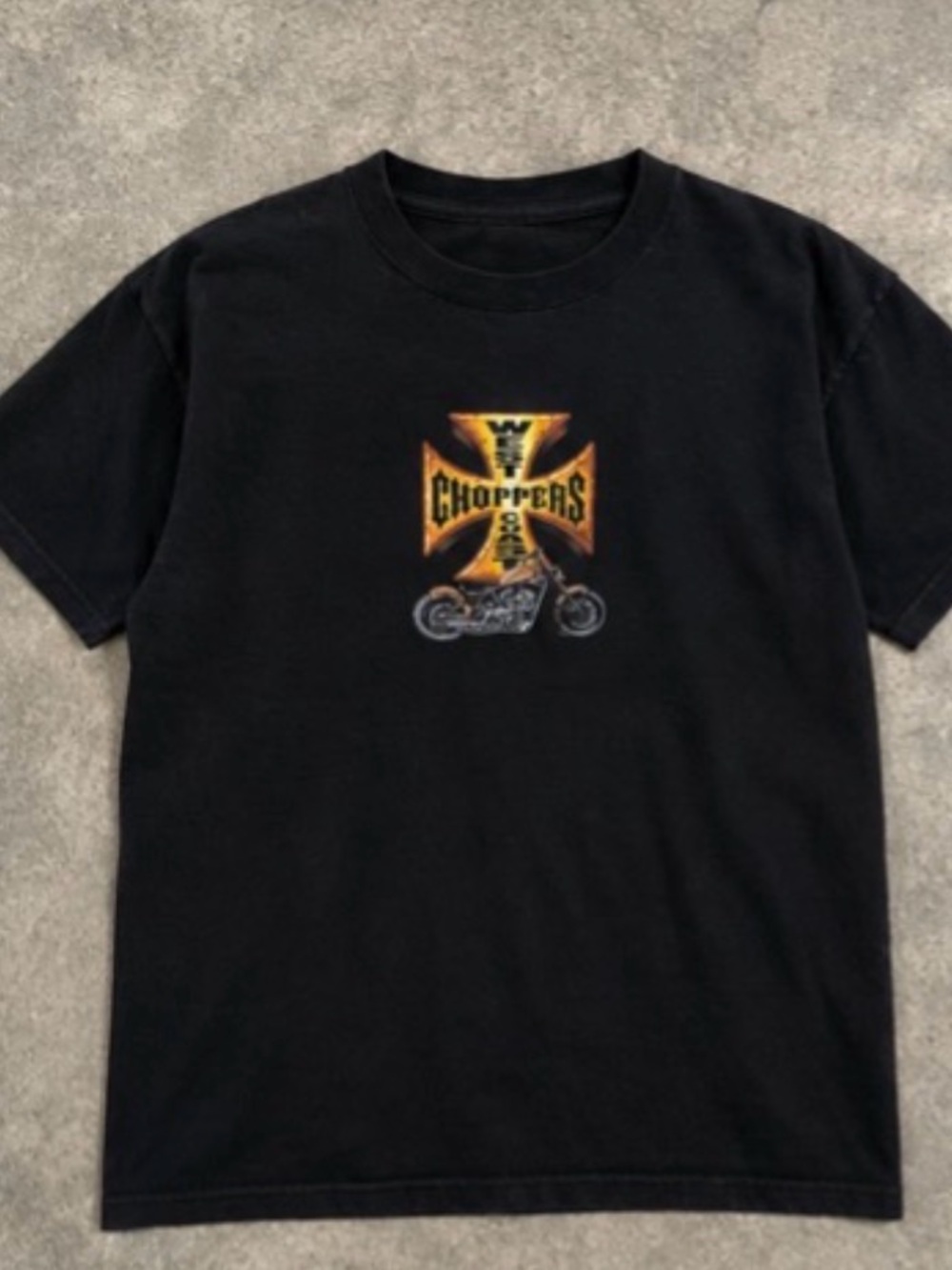 Choppers Graphic Tee - Black with Yellow Emblem